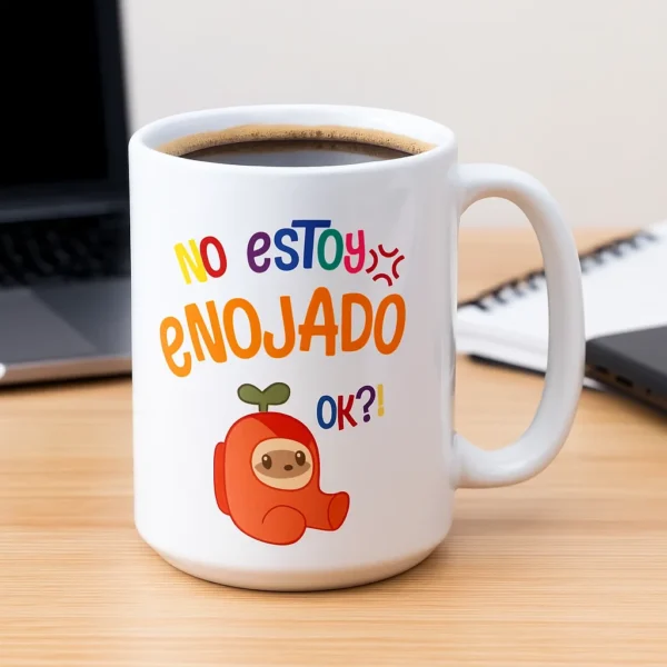 Taza coleccionable No estoy enojado - Imagen 2