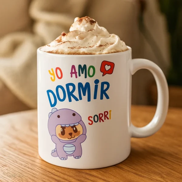 Taza coleccionable yo amor dormir - Imagen 2